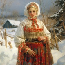 Схема вышивки «Русская красота 13»