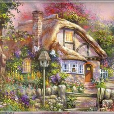 Схема вышивки «домик»