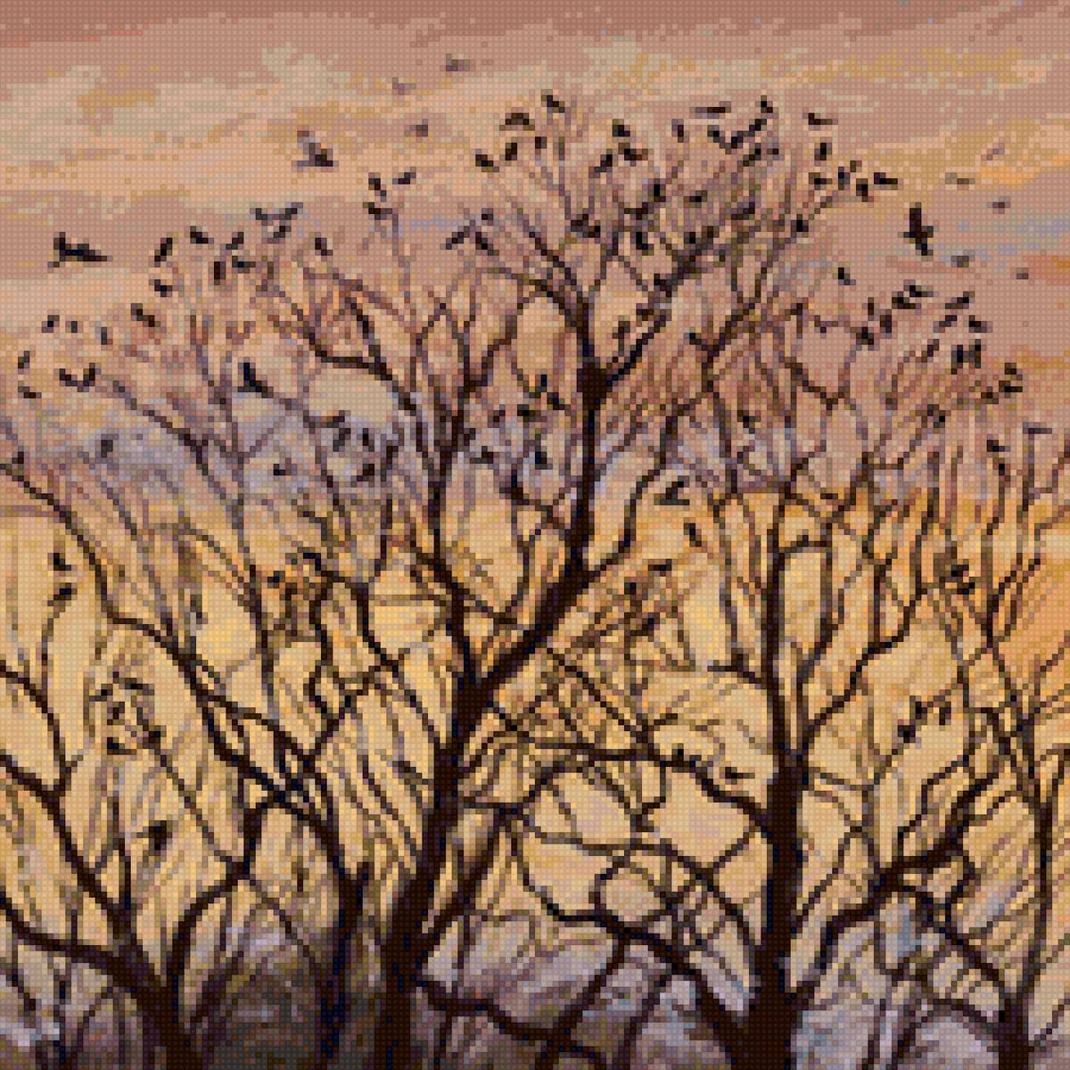 Люси гроссмит - деревья осень - предпросмотр