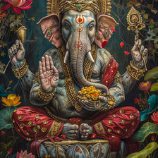 Схема вышивки «Ганеша»