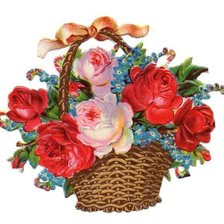 Схема вышивки «Красные розы»