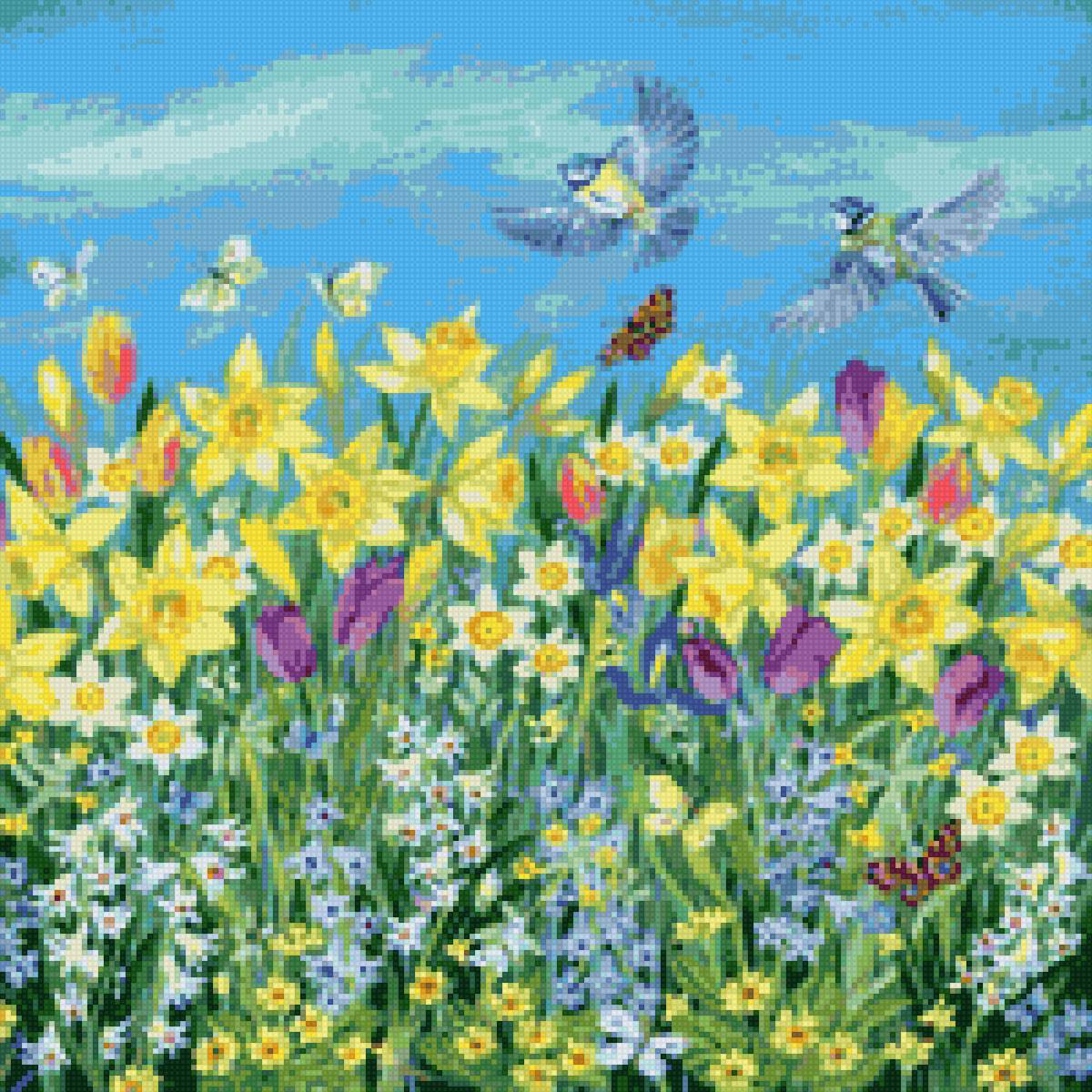 Люси гроссмит - лето цветы - предпросмотр