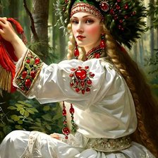 Схема вышивки «Русская красота 15»