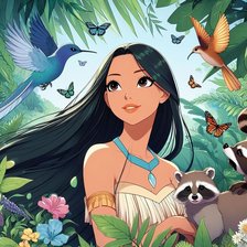 Схема вышивки «Покахонтас»