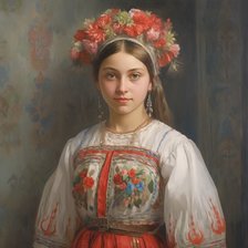 Схема вышивки «Русская красота 19»