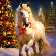 Схема вышивки «Год лошади»