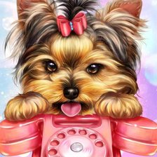 Схема вышивки «Позвони»