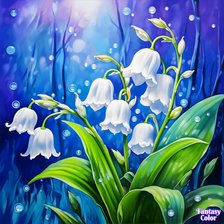 Схема вышивки «Ландыши»