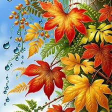 Схема вышивки «осеннее настроение»