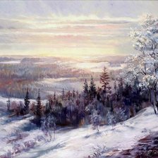 Схема вышивки «РИММА ВЬЮГОВА ЗИМА»