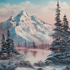 Схема вышивки «пейзаж»