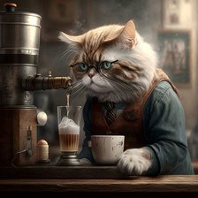 Схема вышивки «🐈‍⬛»