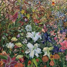 Схема вышивки «Лес растения»