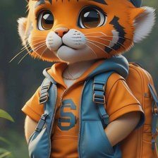 Схема вышивки «Тигрик»