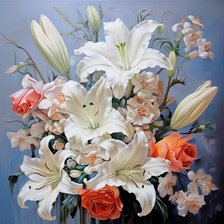 Схема вышивки «Цветы»