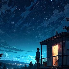 Схема вышивки «Ночное небо»