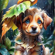 Схема вышивки «Под дождем»