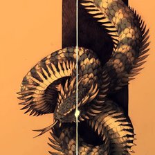 Схема вышивки «Змея»