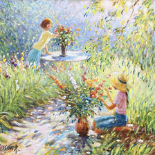 Схема вышивки «Лето сад»