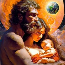 Схема вышивки «Семья»