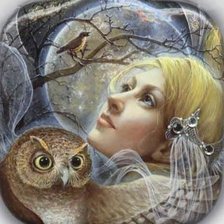 Схема вышивки «Фея птиц»