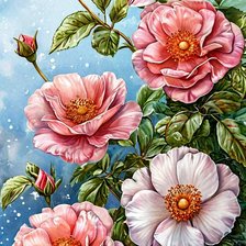 Схема вышивки «цветы»