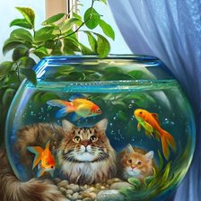 Схема вышивки «аквариум»