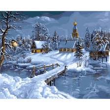 Схема вышивки «Зимняя картинка»
