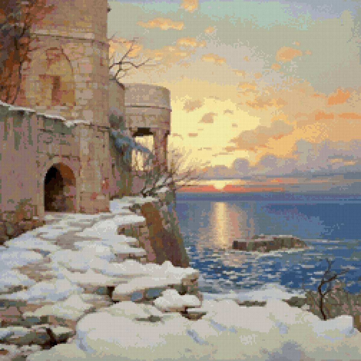 картина заката - предпросмотр