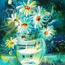 Ромашки цветы букет