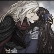 Схема вышивки «Влюблённые»