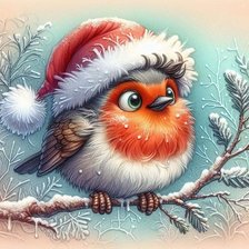 Схема вышивки «птичка»