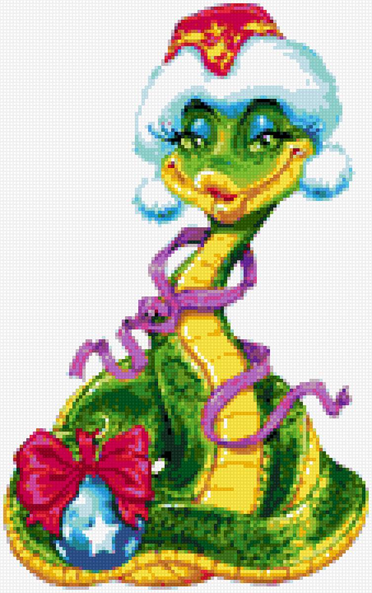 змея дед мороз - новый год, 2025 - предпросмотр