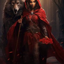 Схема вышивки «Красная шапочка»