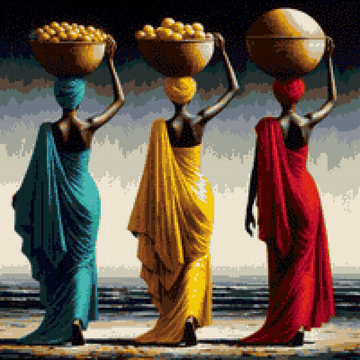 Африка - африканки, урожай, лето - предпросмотр