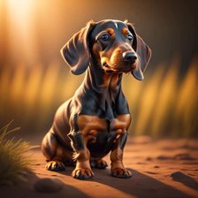 Схема вышивки «Такса»