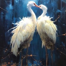 Схема вышивки «Цапли»