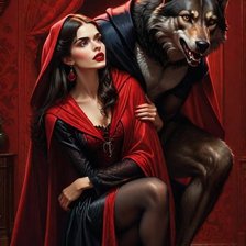 Схема вышивки «Красная шапочка»