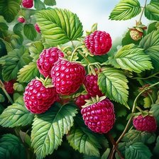 Схема вышивки «Малина»