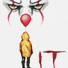 Схема вышивки «Пеннивайз и Джорджи»