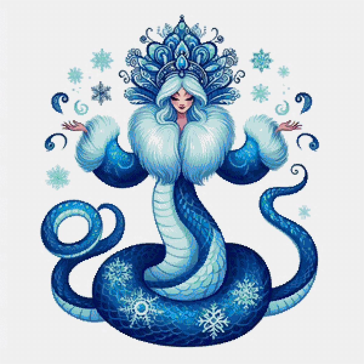 Снегурочка - змея - предпросмотр