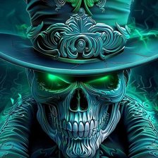 Схема вышивки «Череп»