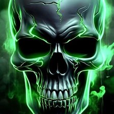 Схема вышивки «Череп»