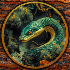 Схема вышивки «Змея»