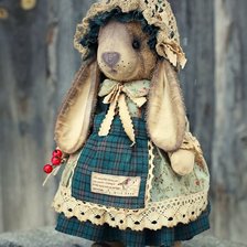 Схема вышивки «зайка»