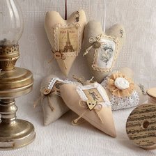 Схема вышивки «сердечки»