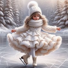 Схема вышивки «Девочка»