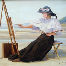 Схема вышивки «художница 1»