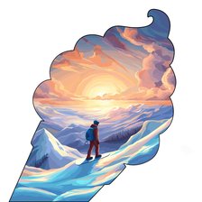 Схема вышивки «Snow»