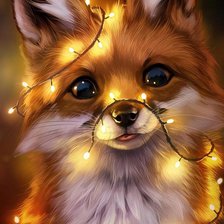 Схема вышивки «лисичка»